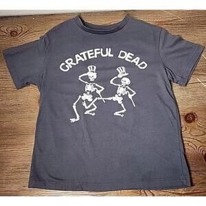 "Grateful Dead" Dark Gray Kid's Graphic T-Shirt, Size - 8